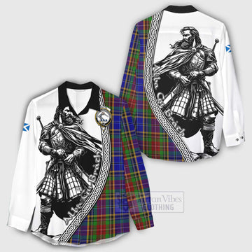 Beattie (Beatty) Tartan Clan Crest Women's Casual Shirt with Highlander Warrior Celtic Style - Tartan Vibes Clothing