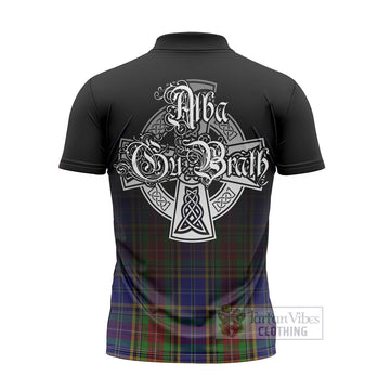 Beattie (Beatty) Tartan Zipper Polo Shirt Featuring Alba Gu Brath Family Crest Celtic Inspired - Tartan Vibes Clothing