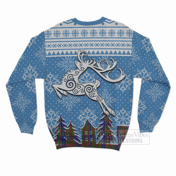 Beattie (Beatty) Clan Christmas Sweatshirt Celtic Reindeer Style - Tartan Vibes Clothing