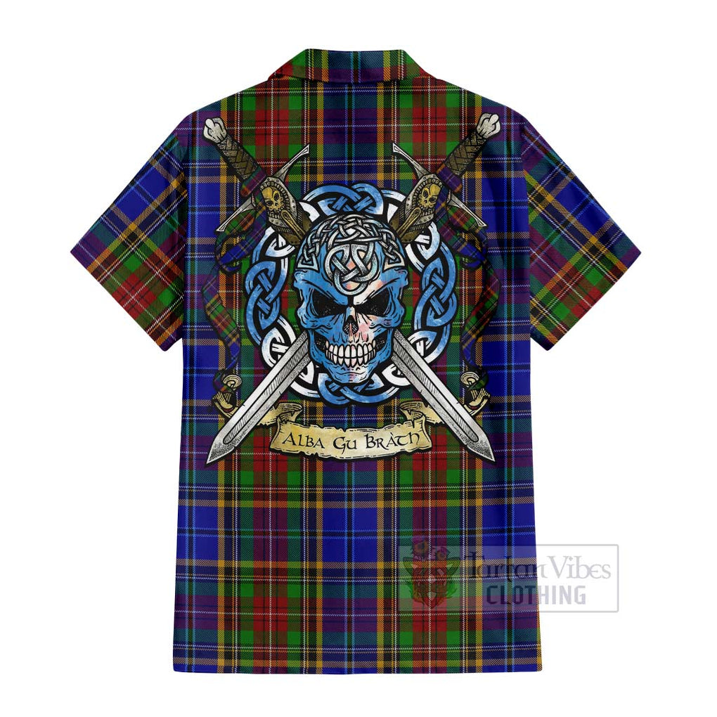 Beattie (Beatty) Tartan Hawaiian Shirt with Family Crest Celtic Skull Style - Tartan Vibes Clothing