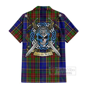 Beattie (Beatty) Tartan Hawaiian Shirt with Family Crest Celtic Skull Style - Tartan Vibes Clothing