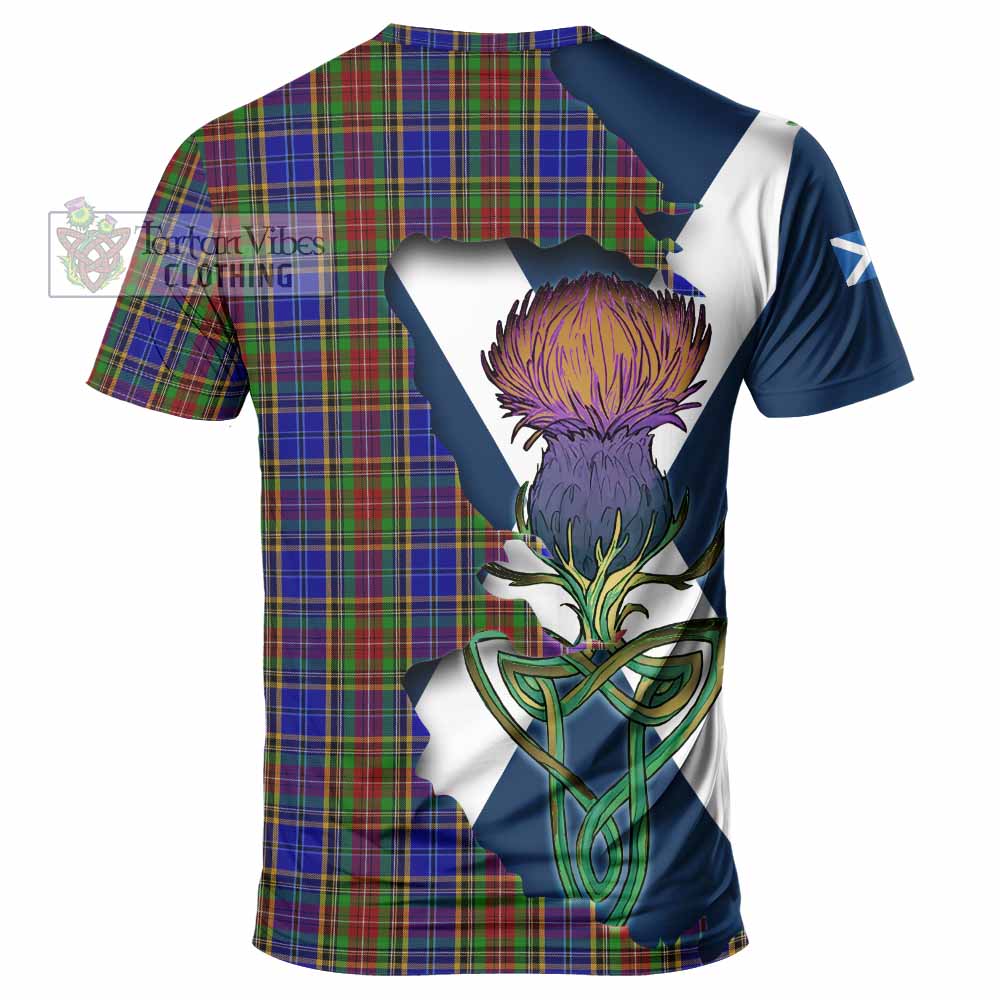 Tartan Vibes Clothing Beattie (Beatty) Tartan Family Crest T-Shirt Scottish Thistle Celtic Inspired
