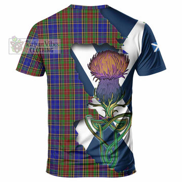 Beattie (Beatty) Tartan Family Crest T-Shirt Scottish Thistle Celtic Inspired