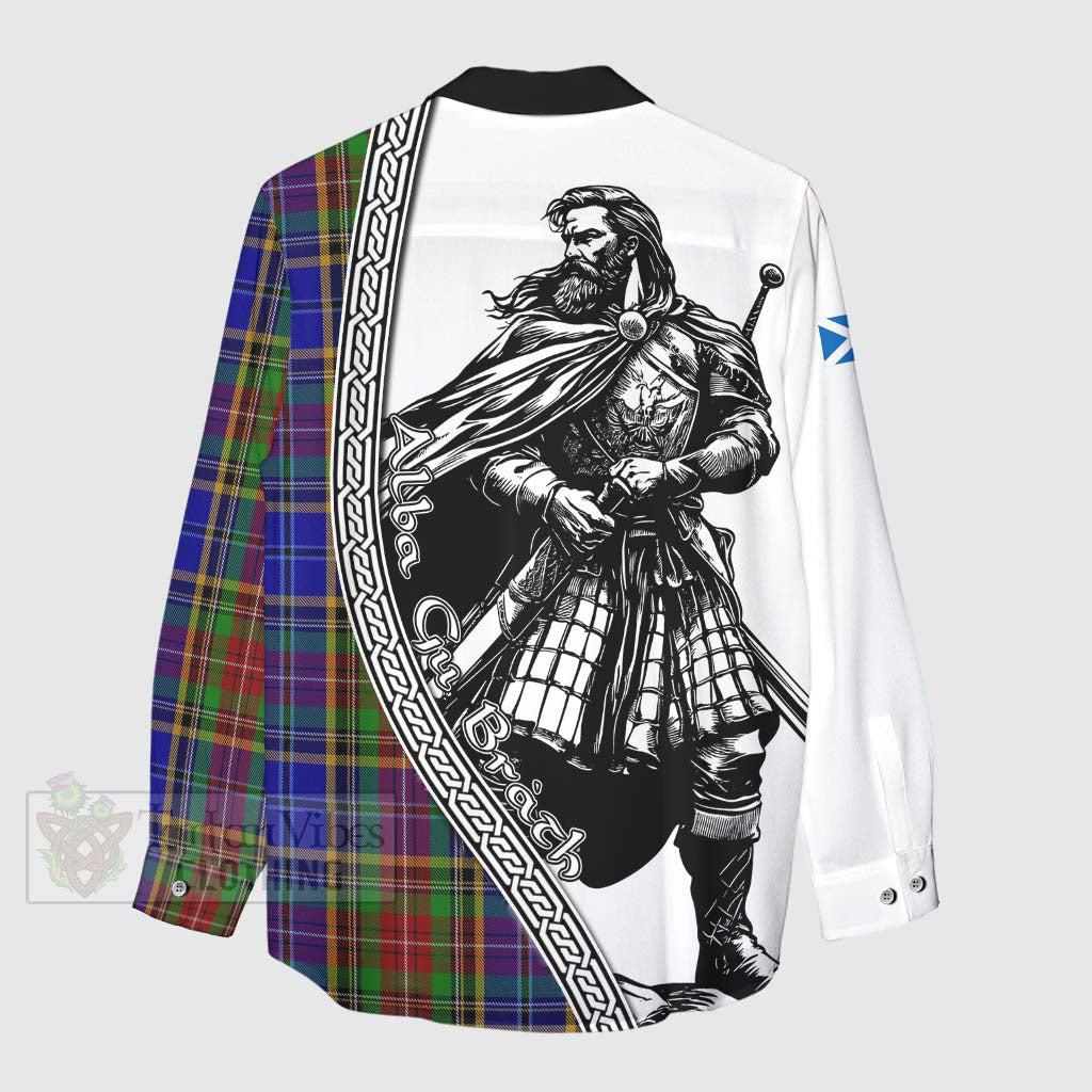 Beattie (Beatty) Tartan Clan Crest Women's Casual Shirt with Highlander Warrior Celtic Style - Tartan Vibes Clothing