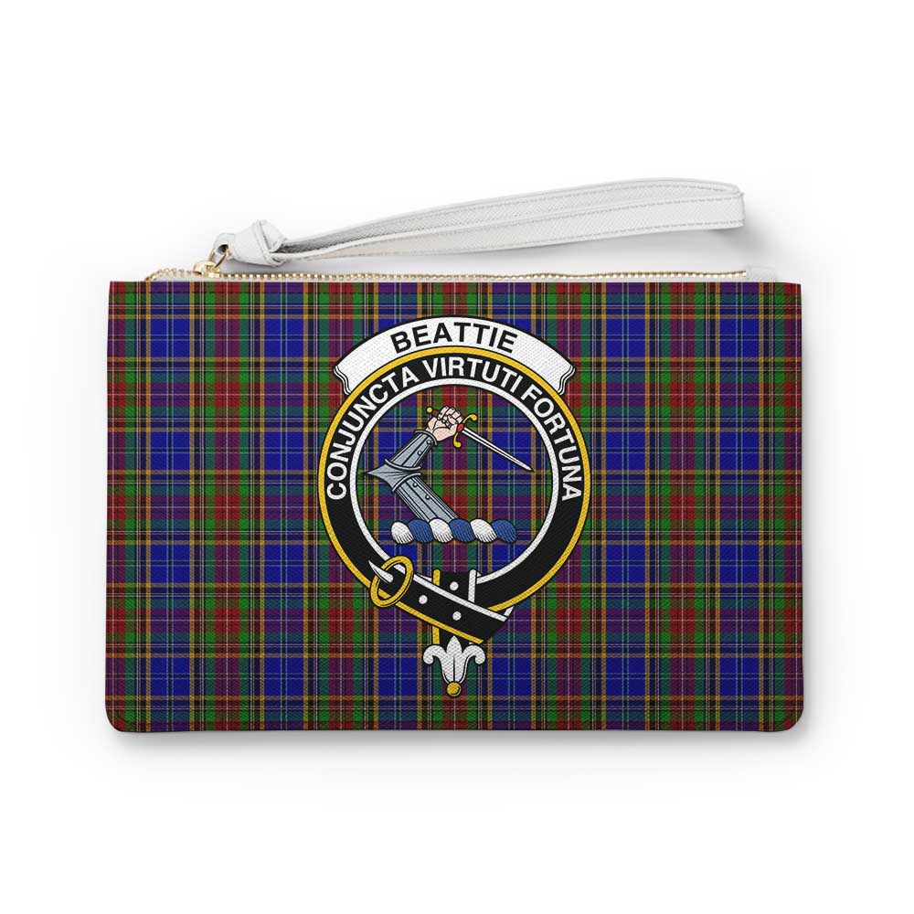 Tartan Vibes Clothing Beattie (Beatty) Family Crest Tartan Clutch Bag