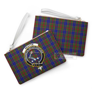 Tartan Vibes Clothing Beattie (Beatty) Family Crest Tartan Clutch Bag