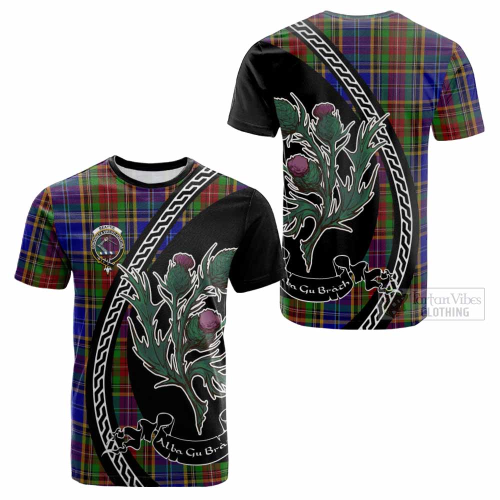 Beattie (Beatty) Family Crest Tartan Cotton T-shirt Alba Thistle Inspired - Tartan Vibes Clothing