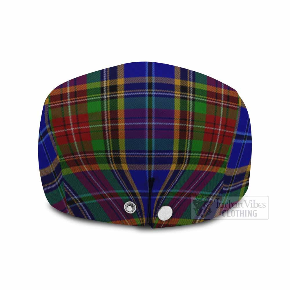 Beattie (Beatty) Family Crest Tartan Jeff Cap, Tartan Flat Cap
