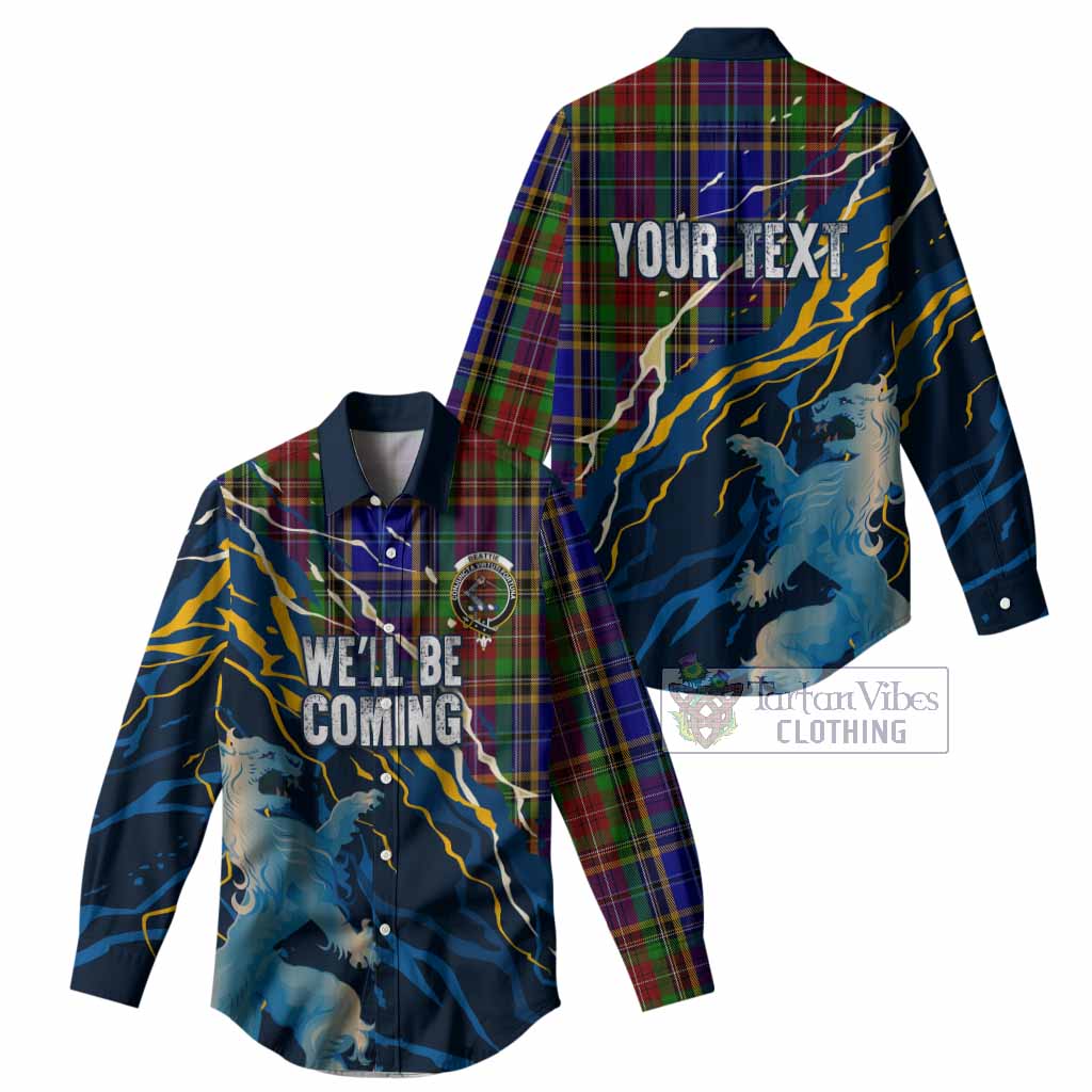 Beattie (Beatty) Scotland Tartan Women Casual Shirt WC2026 Football - We'll Be Coming