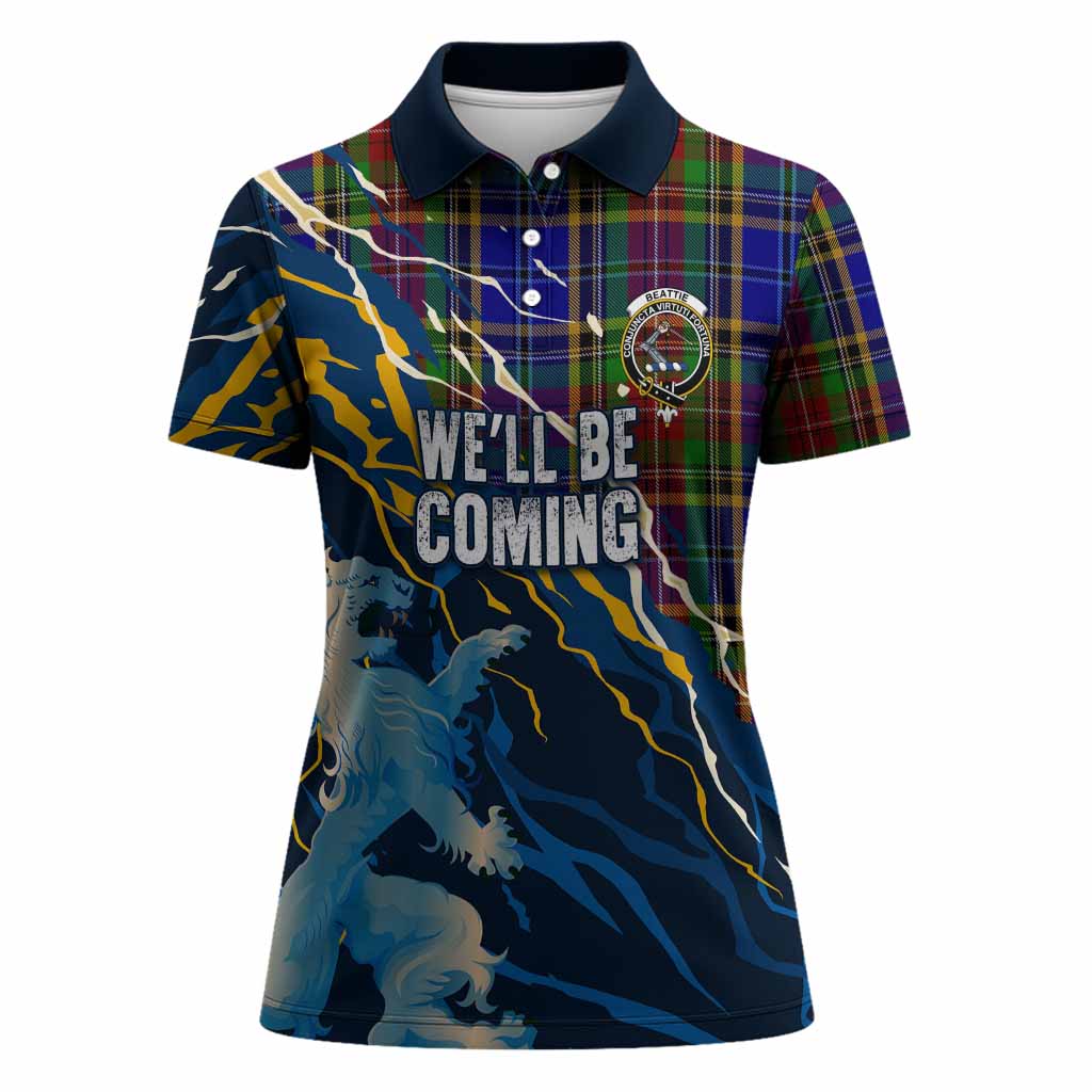 Beattie (Beatty) Scotland Tartan Women Polo Shirt WC2026 Football - We'll Be Coming