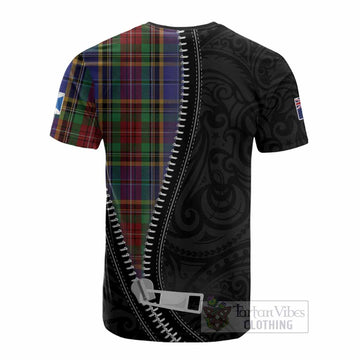 Beattie (Beatty) Tartan Cotton T-shirt New Zealand Pattern Unique Zipper Stylized