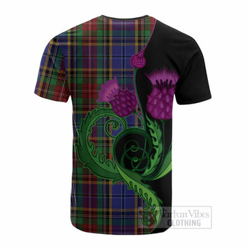 Beattie (Beatty) Tartan Cotton T-shirt Traditional Scottish Thistle
