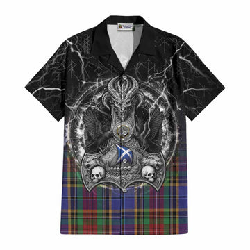 Beattie (Beatty) Tartan Crest Cotton Hawaiian Shirt Celtic Odin's Raven Legacy