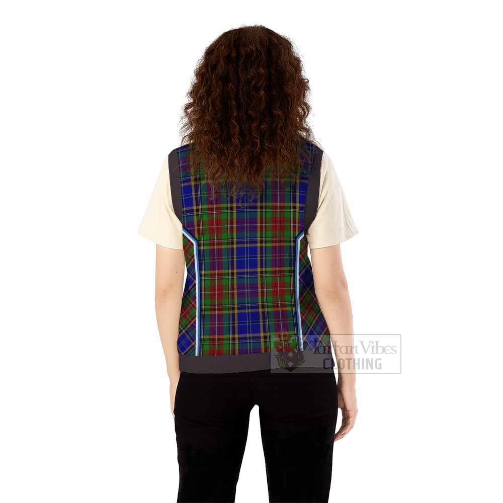 Beattie (Beatty) Tartan Crest Knitted V-Neck Vest Scotland Coat of Arm Flag Style - Tartan Vibes Clothing