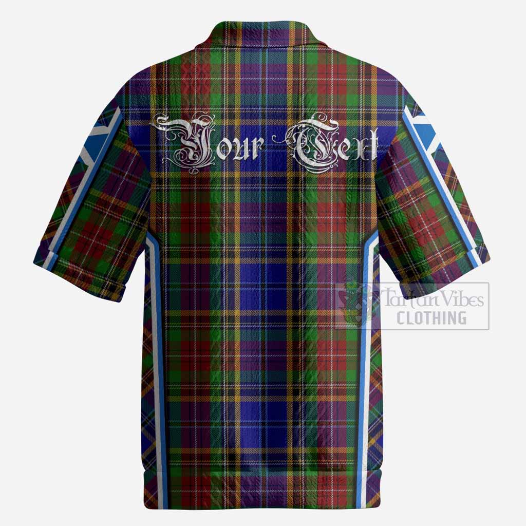 Beattie (Beatty) Tartan Crest Men’s Polo Sweater Top Scotland Coat of Arm Flag Style