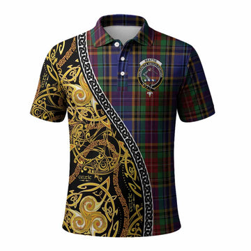Beattie (Beatty) Tartan Crest Polo Shirt Celtic Knot and Triple Trickle Spiral Symbols