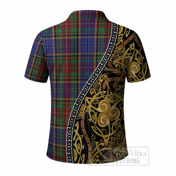 Beattie (Beatty) Tartan Crest Polo Shirt Celtic Knot and Triple Trickle Spiral Symbols
