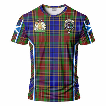 Beattie (Beatty) Tartan Crest T-shirt Scotland Coat of Arm Flag Style