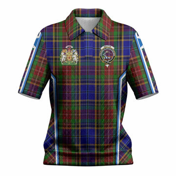 Beattie (Beatty) Tartan Crest Women’s Polo Sweater Top Scotland Coat of Arm Flag Style
