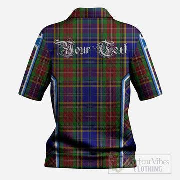 Beattie (Beatty) Tartan Crest Women’s Polo Sweater Top Scotland Coat of Arm Flag Style