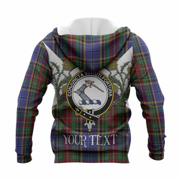 Beattie (Beatty) Tartan Family Crest Knitted Hoodie Scottish Burns Night Thistle Floral