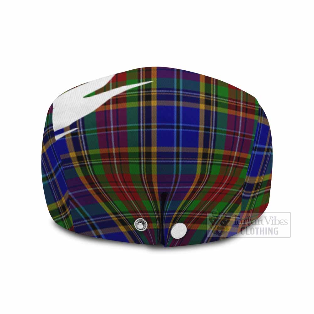 Beattie (Beatty) Tartan Loch Ness Monster Scottish Heritage Art Flat Cap, Jeff Cap