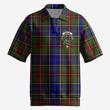 Beattie (Beatty) Tartan Men’s Polo Sweater Top with Family Crest