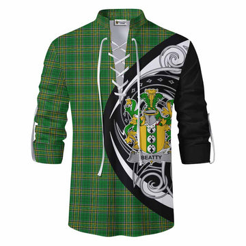 Beatty Irish Clan Ghillie Kilt Shirt Celtic Circle Style Men - Tartan Vibes Clothing