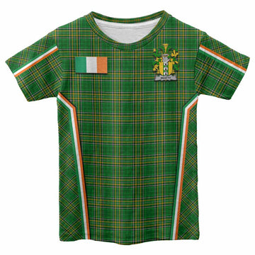 Beatty Irish Clan Coat of Arm Tartan Kid T-shirt Flag Style
