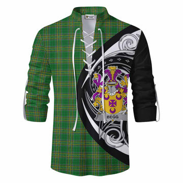 Begg Irish Clan Ghillie Kilt Shirt Celtic Circle Style Men - Tartan Vibes Clothing