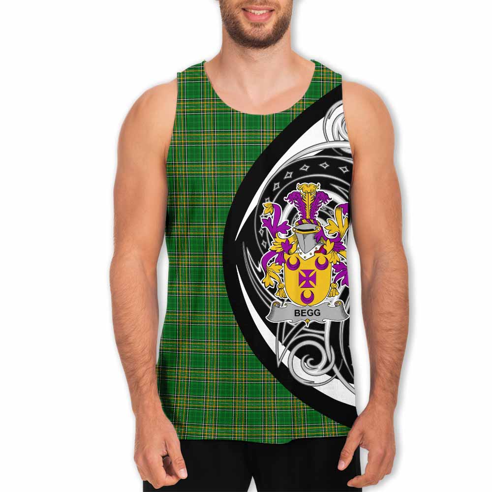 Tartan Vibes Clothing Begg Irish Clan Men's Tank Top Celtic Circle Style