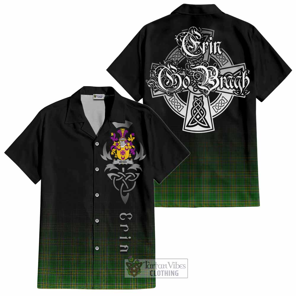 Begg Irish Clan Hawaiian Shirt with Coat of Arms Erin Go Bragh Celtic Inspired - Tartan Vibes Clothing