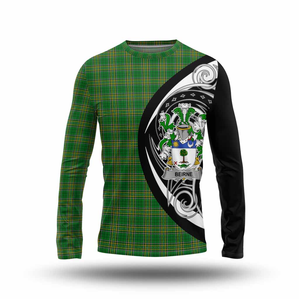 Beirne Irish Clan Long Sleeve T-Shirt Celtic Circle Style Unisex - Tartan Vibes Clothing