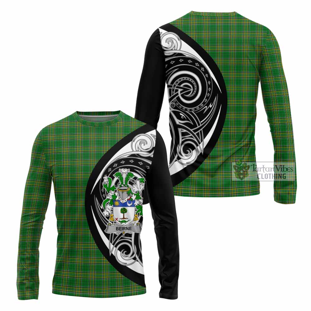 Beirne Irish Clan Long Sleeve T-Shirt Celtic Circle Style - Tartan Vibes Clothing