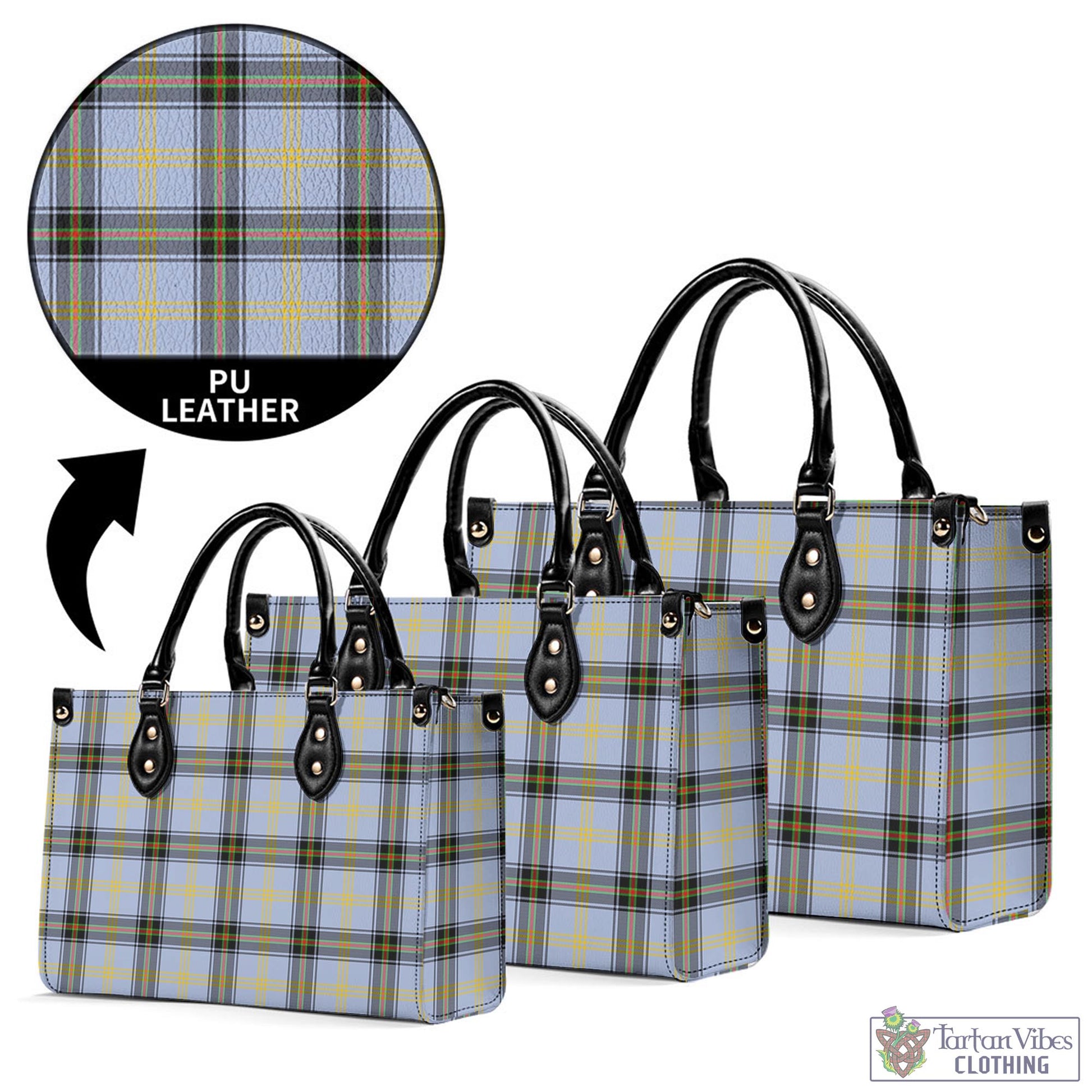 Tartan Vibes Clothing Bell Tartan Luxury Leather Handbags