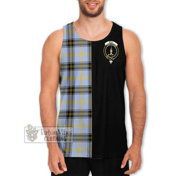 Bell Tartan Men's Tank Top with Family Crest and Half Of Me Style Men - Tartanvibesclothing Shop