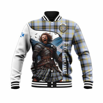 Bell Crest Tartan Baseball Jacket Inspired by the Freedom of Scottish Warrior