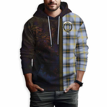 Bell Tartan Family Crest Hoodie Alba Gu Brath Be Brave Lion Ancient Style