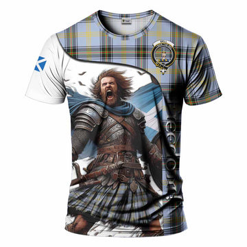Bell Crest Tartan T-Shirt Inspired by the Freedom of Scottish Warrior