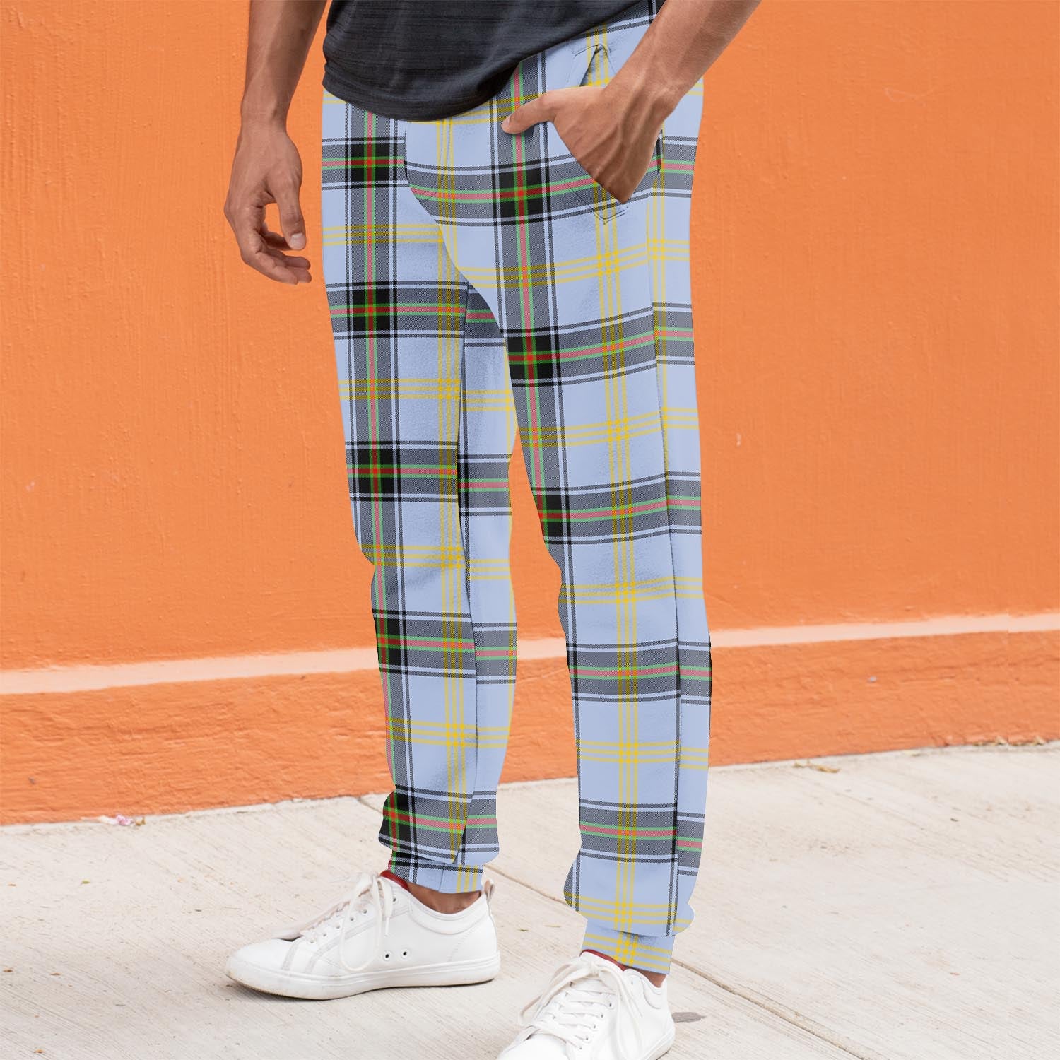 Bell Tartan Joggers Pants S - Tartan Vibes Clothing