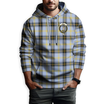 Bell Tartan Hoodie with Family Crest