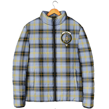 Bell Tartan Padded Jacket with Family Crest