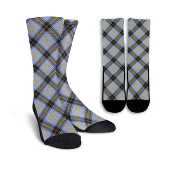 Bell Tartan Crew Socks Cross Style