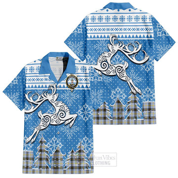 Bell Clan Christmas Hawaiian Shirt Celtic Reindeer Style