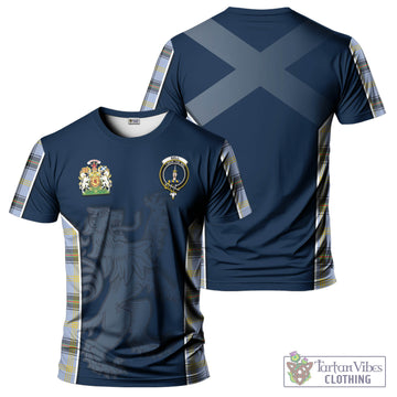 Bell Tartan T-Shirt with Family Crest and Lion Rampant Vibes Sport Style