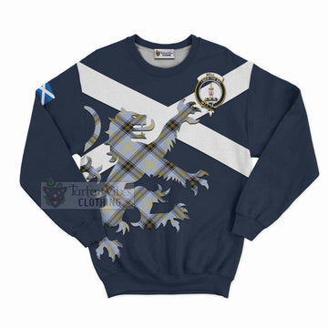 Tartan Vibes Clothing Bell Tartan Lion Rampant Sweatshirt – Proudly Display Your Heritage with Alba Gu Brath and Clan Name