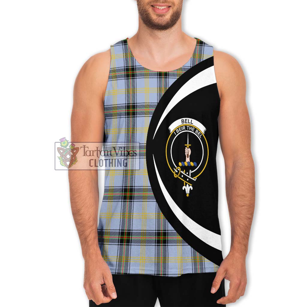 Bell Tartan Men's Tank Top with Family Crest Circle Style Men - Tartan Vibes Clothing