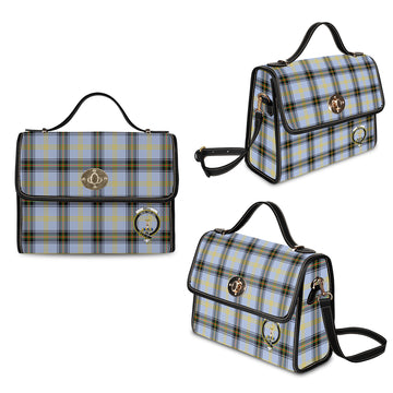 Bell Tartan Waterproof Canvas Bag with Family Crest