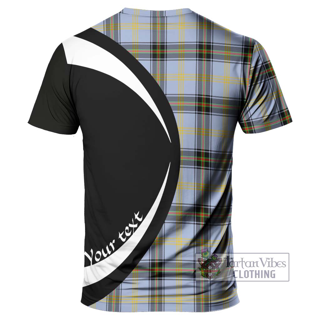 Tartan Vibes Clothing Bell Tartan T-Shirt with Family Crest Circle Style