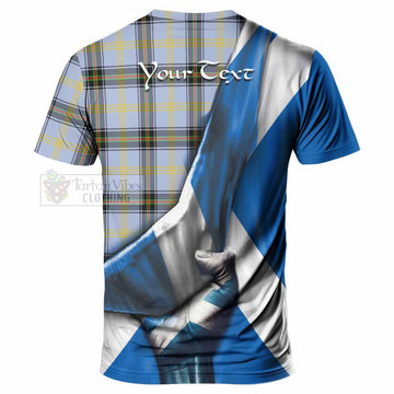 Bell Tartan T-Shirt with Family Crest Scotland Patriotic Style